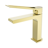 Nero Bianca Care Basin Mixer - Brushed Gold