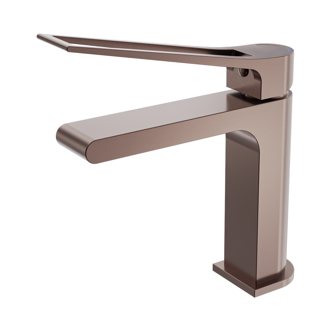 Nero Bianca Care Basin Mixer - Brushed Bronze