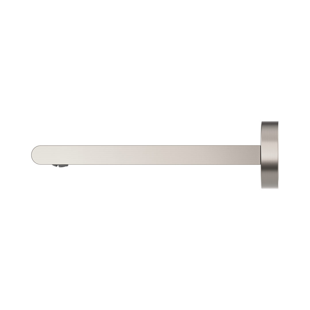 Bianca Fixed Nero Bath Spout Only 200mm - Brushed Nickel