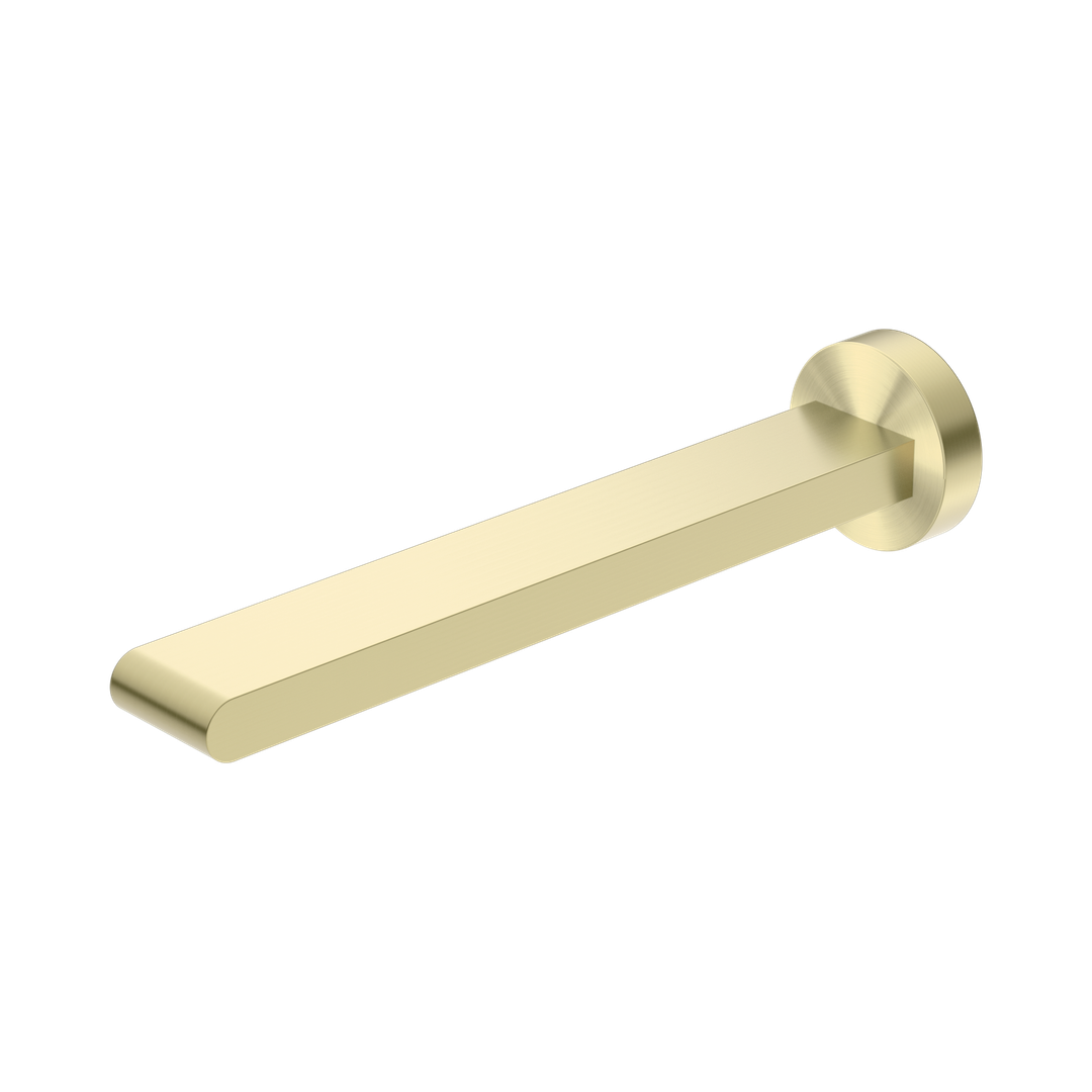 Nero Bianca Fixed Bath Spout Only 240Mm - Brushed Gold