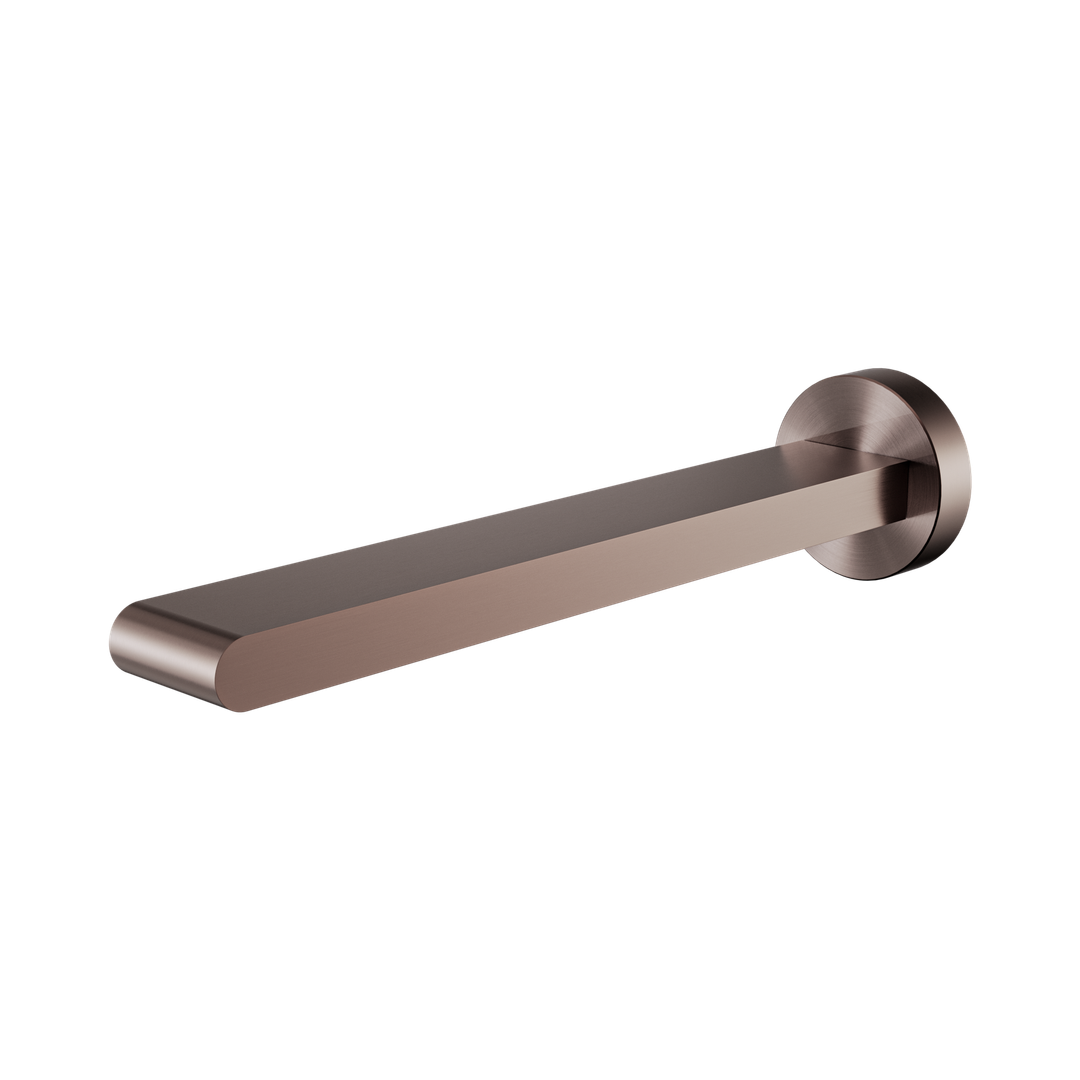 Nero Bianca Fixed Bath Spout Only 240Mm - Brushed Bronze