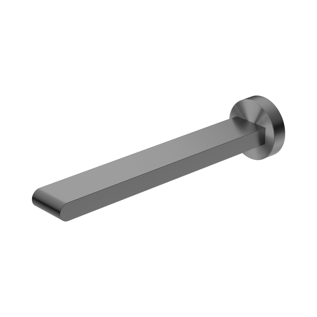 Nero Bianca Fixed Bath Spout Only 240Mm - Gunmetal