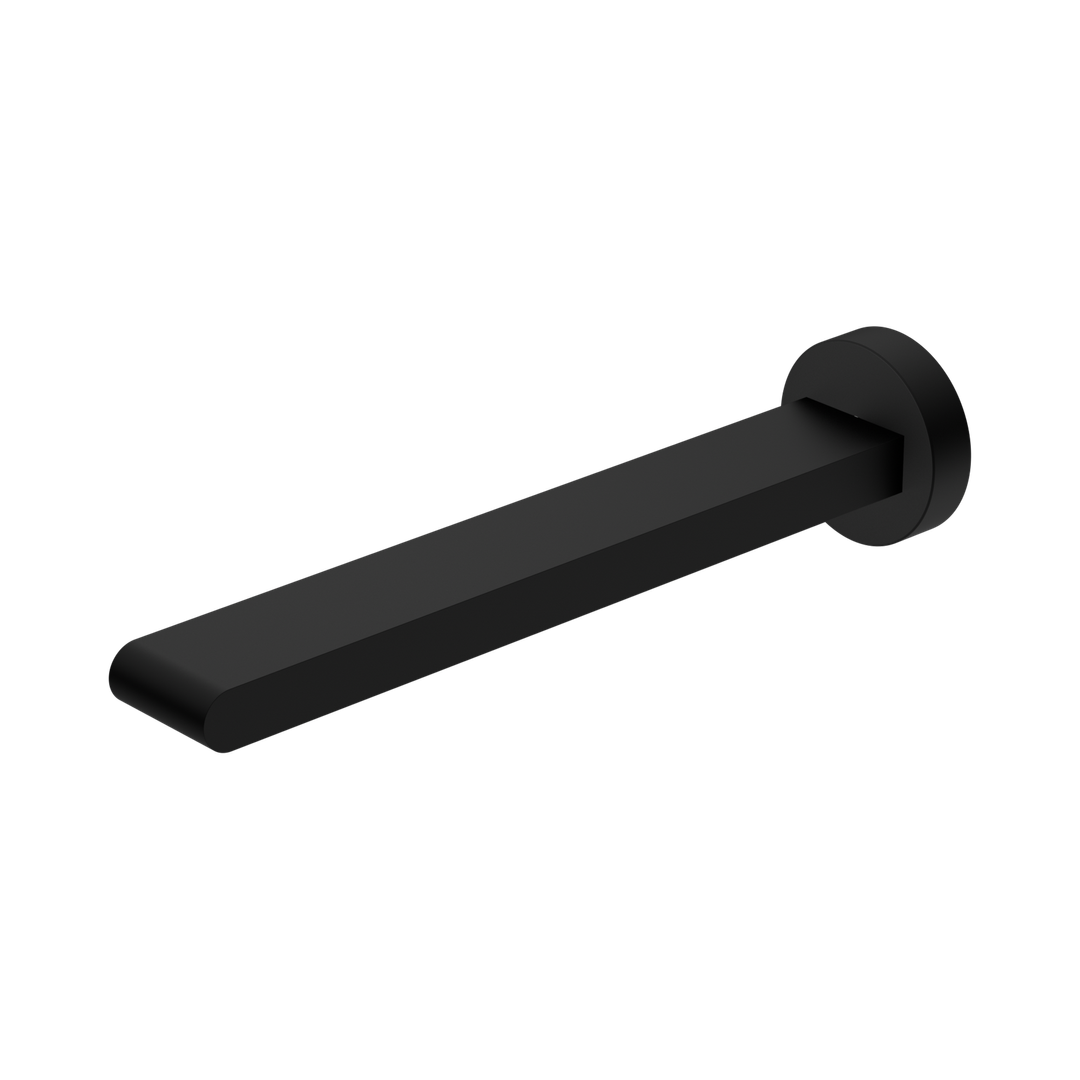 Nero Bianca Fixed Bath Spout Only 240Mm - Matte Black