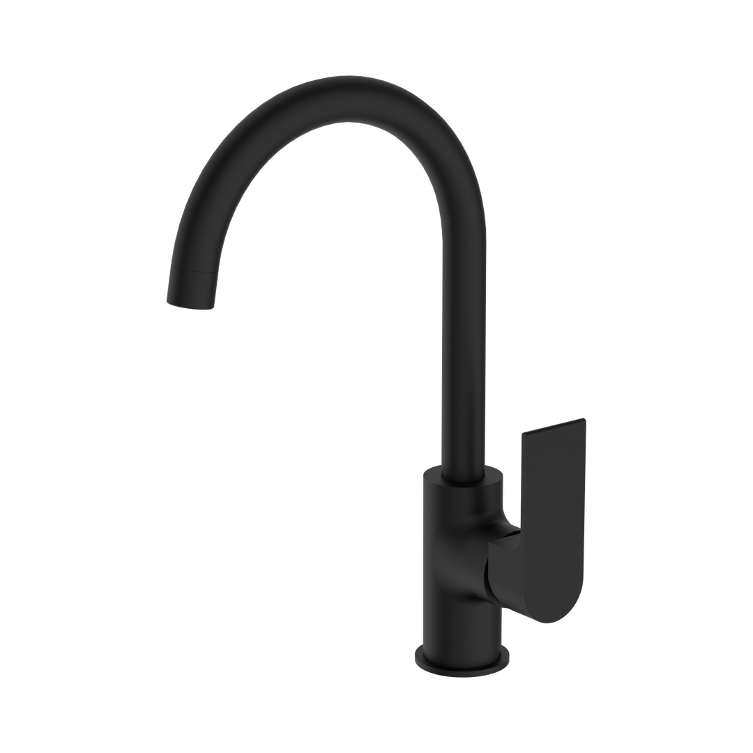 Nero Bianca Kitchen Mixer Gooseneck Spout - Matte Black