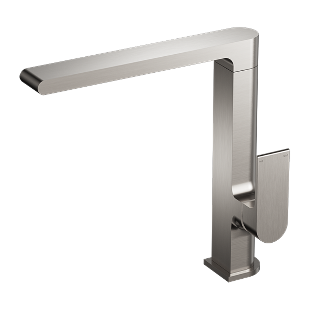 Nero Bianca Kitchen Mixer Shower - Brushed Nickel