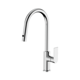 Nero Bianca Pull Out Sink Mixer With Vegie Spray Function - Chrome