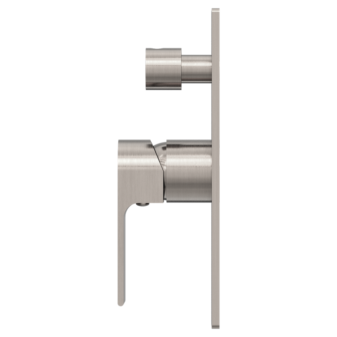 Bianca Shower Nero Mixer With Divertor Shower - Brushed Nickel