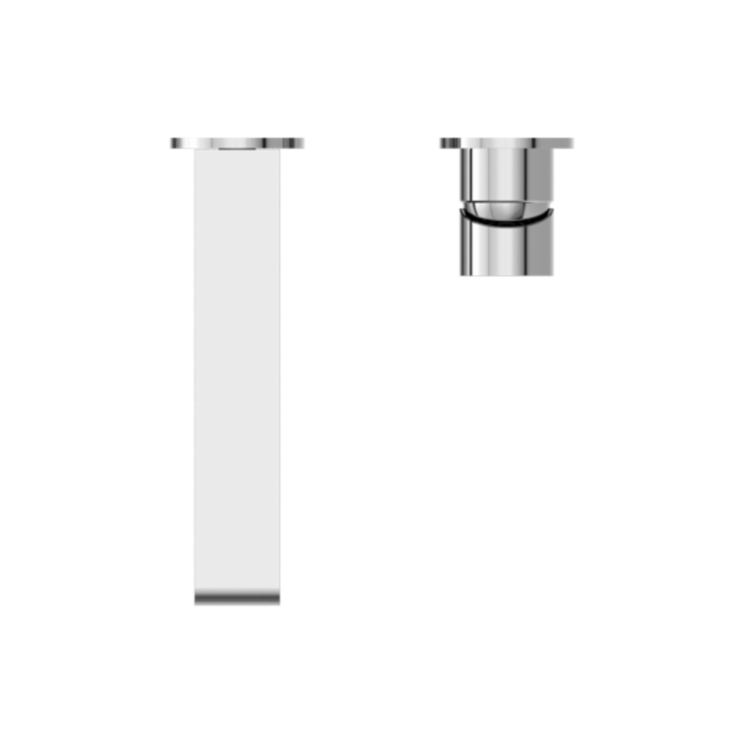 Bianca Nero Wall Basin Mixer Separate Back Plate - Chrome