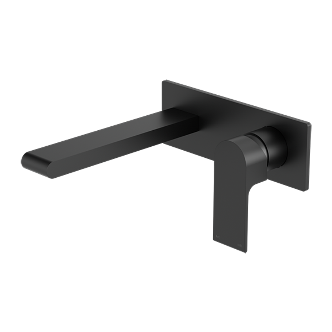 Nero Bianca Wall Basin Mixer - Matte Black