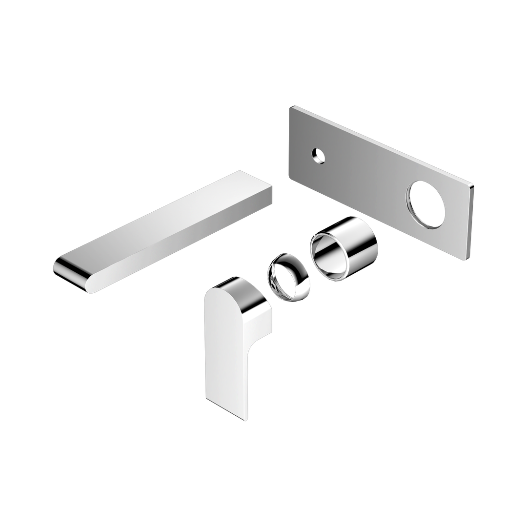 Nero Bianca Wall Basin/Bath Mixer 187Mm Trim Kits Only - Chrome