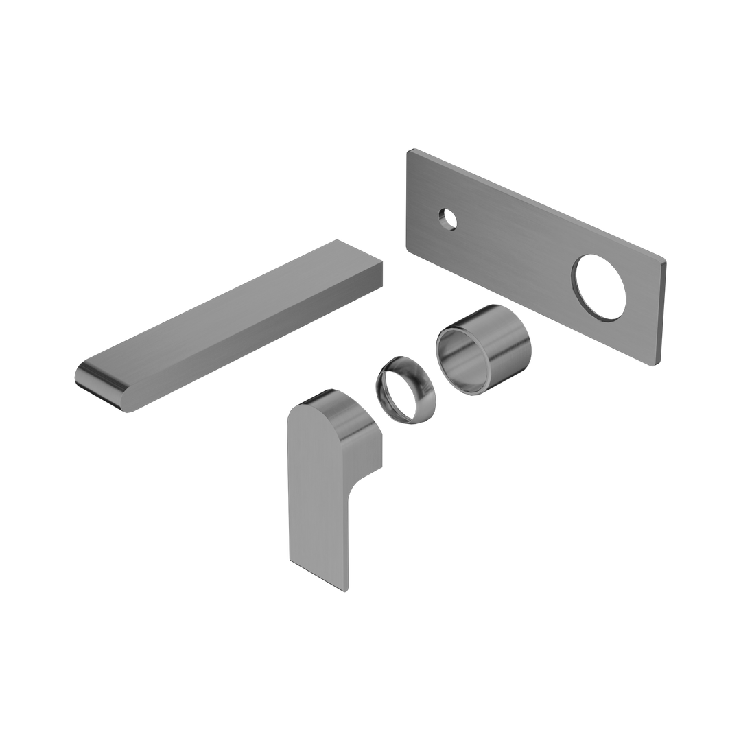 Nero Bianca Wall Basin/Bath Mixer 187Mm Trim Kits Only - Gunmetal