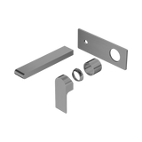Nero Bianca Wall Basin/Bath Mixer 187Mm Trim Kits Only - Gunmetal