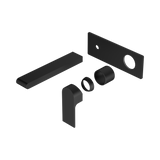 Nero Bianca Wall Basin/Bath Mixer 187Mm Trim Kits Only - Matte Black