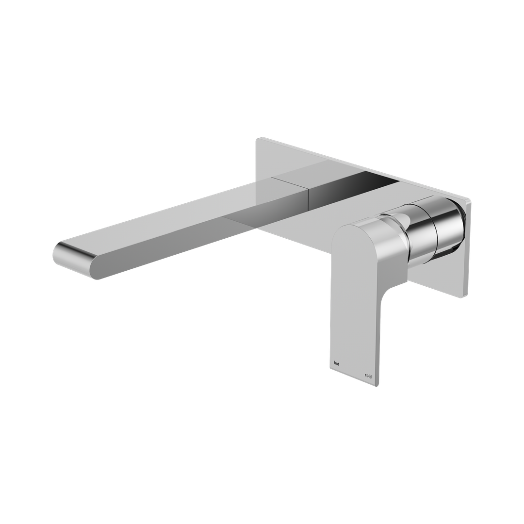 Nero Bianca Wall Basin/Bath Mixer 230Mm - Chrome
