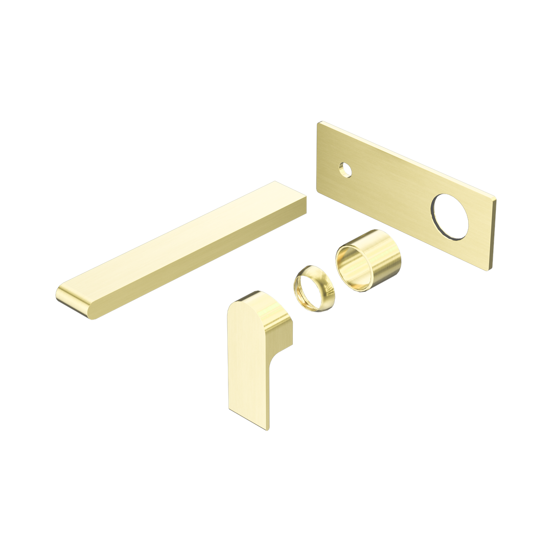 Nero Bianca Wall Basin/Bath Mixer 230Mm Trim Kits Only - Brushed Gold