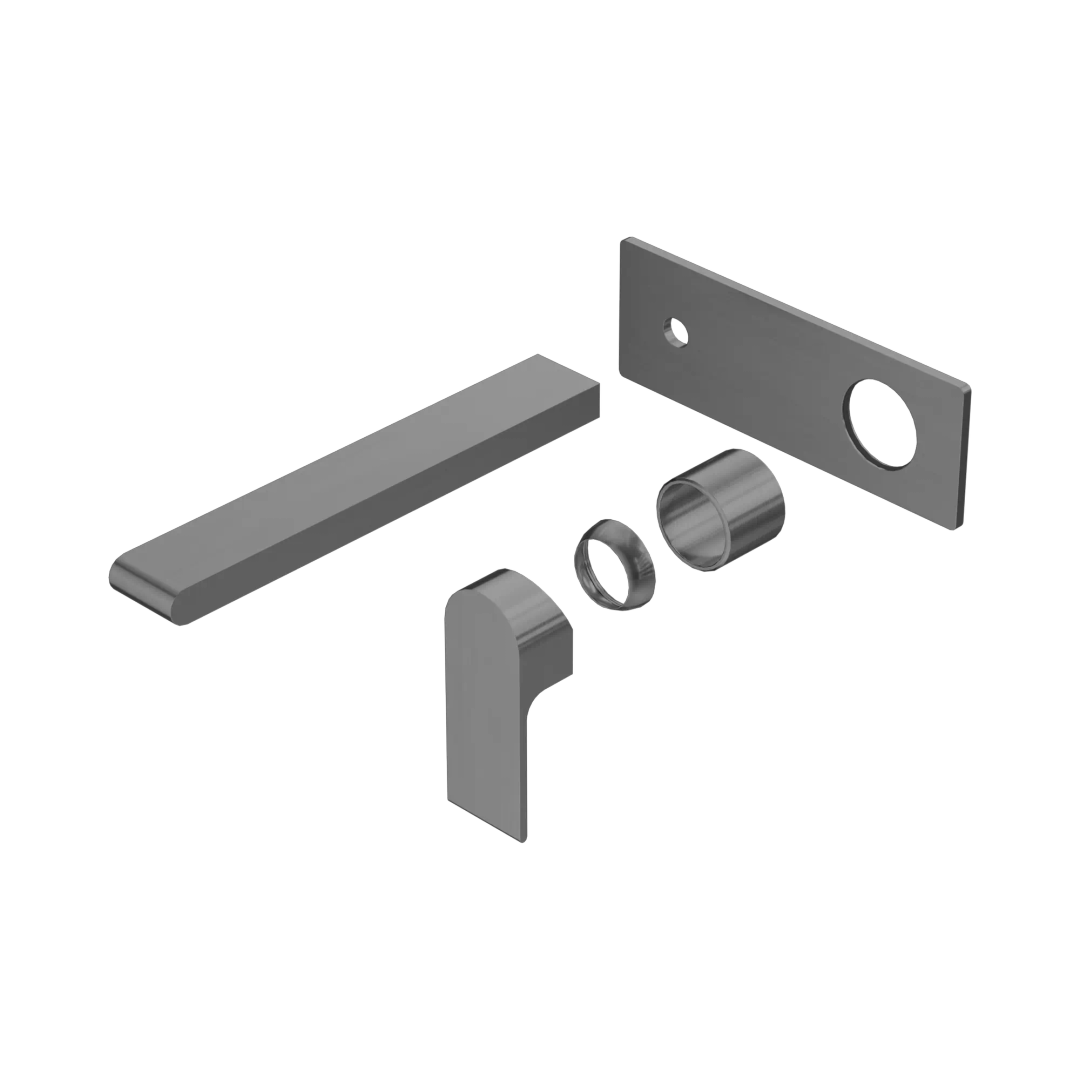 Nero Bianca Wall Basin/Bath Mixer 230Mm Trim Kits Only - Gunmetal