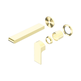 Nero Bianca Wall Basin/Bath Mixer Separate Back Plate 187Mm Trim Kits Only - Brushed Gold