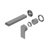 Nero Bianca Wall Basin/Bath Mixer Separate Back Plate 187Mm Trim Kits Only - Gunmetal