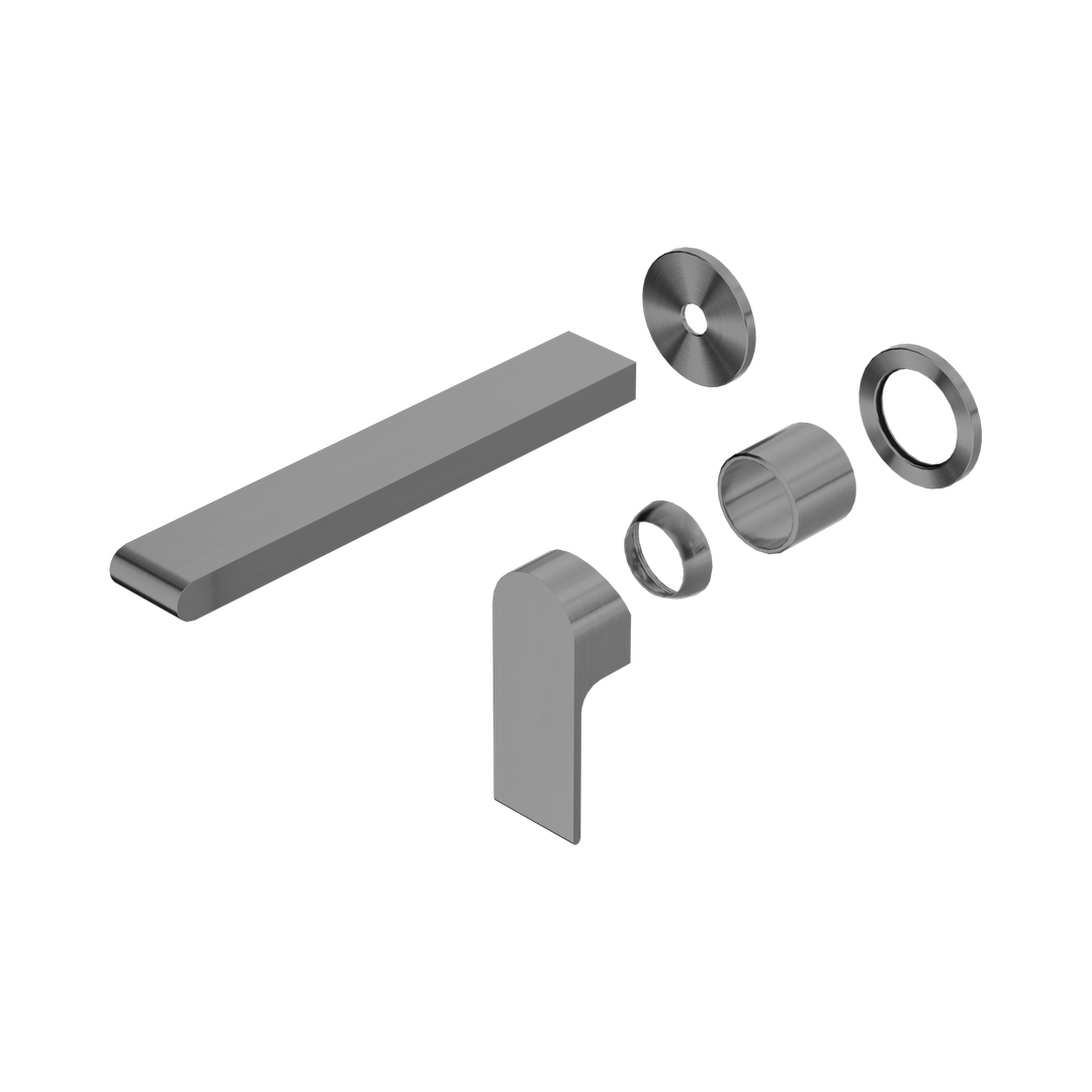 Nero Bianca Wall Basin/Bath Mixer Separate Back Plate 230Mm Trim Kits Only - Gunmetal