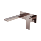 Nero Bianca Wall Basin/Bath Mixer 187Mm - Brushed Bronze