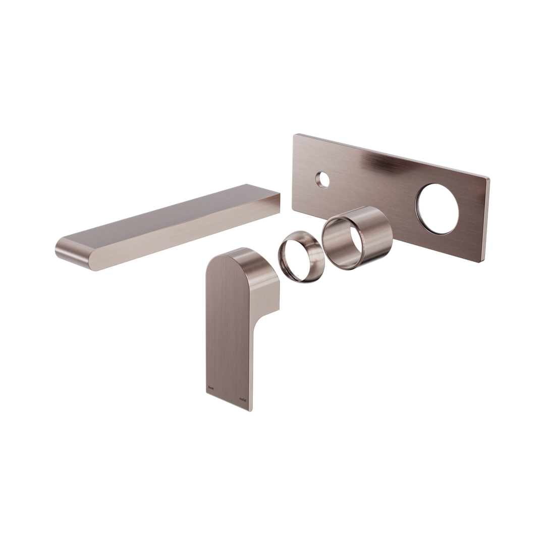 Nero Bianca Wall Basin/Bath Mixer 187Mm Trim Kits Only - Brushed Bronze