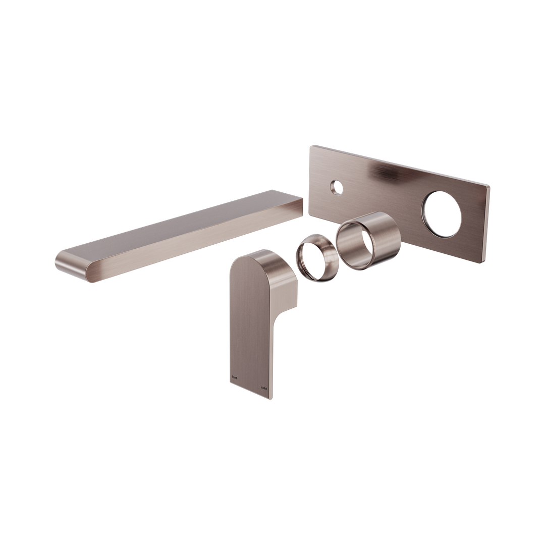 Nero Bianca Wall Basin/Bath Mixer 230Mm Trim Kits Only - Brushed Bronze