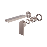 Nero Bianca Wall Basin/Bath Mixer Separate Back Plate 187Mm Trim Kits Only - Brushed Bronze