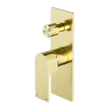 Bianca Shower Nero Mixer With Diverter - Brushed Gold