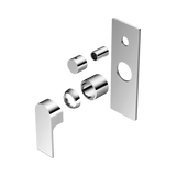 Nero Bianca Shower Mixer With Diverter Trim Kits Only - Chrome