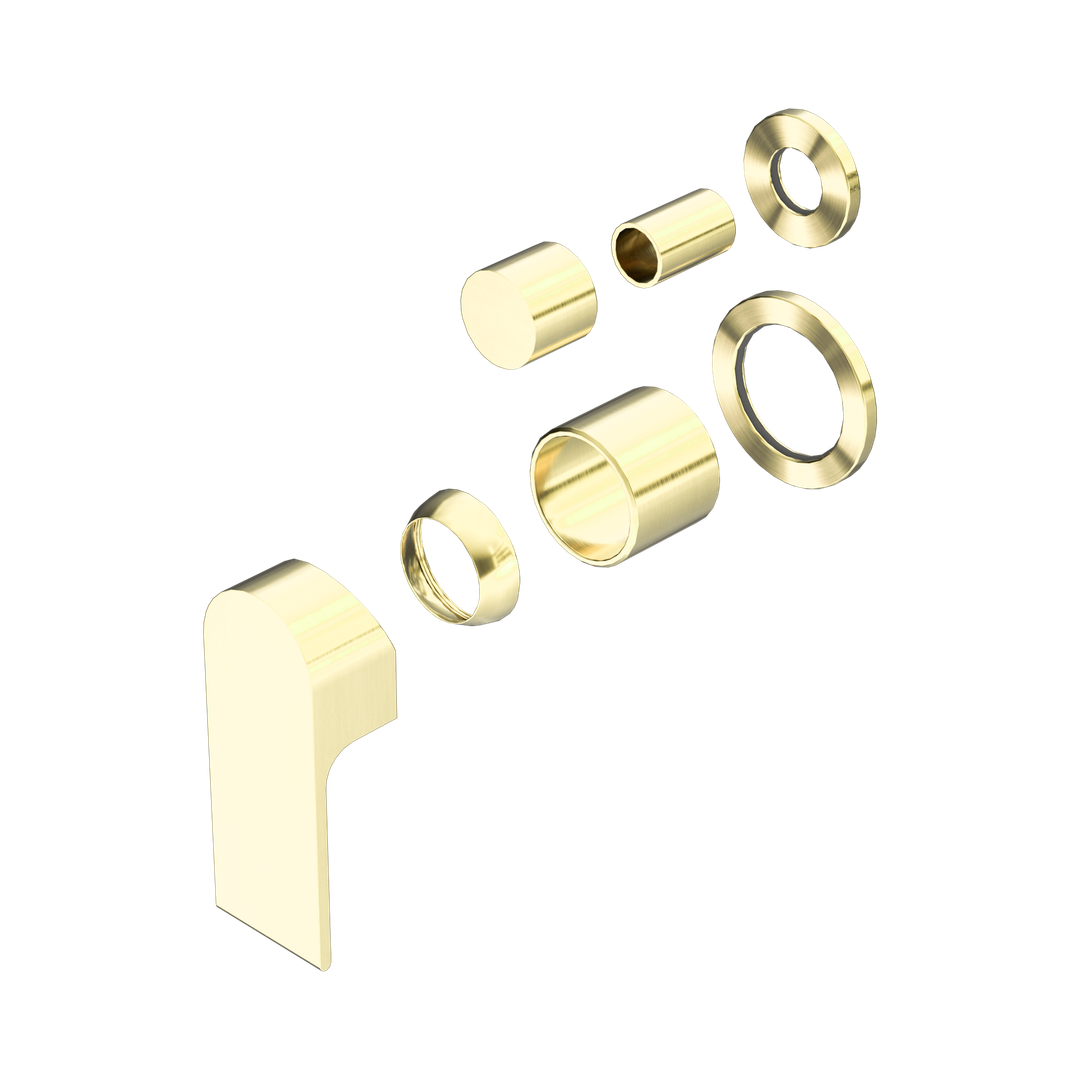 Nero Bianca Shower Mixer With Diverter Separate Back Plate Trim Kits Only - Brushed Gold