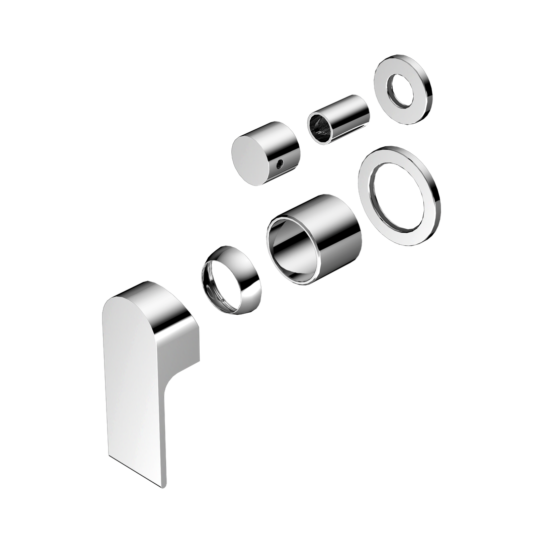 Nero Bianca Shower Mixer With Diverter Separate Back Plate Trim Kits Only - Chrome