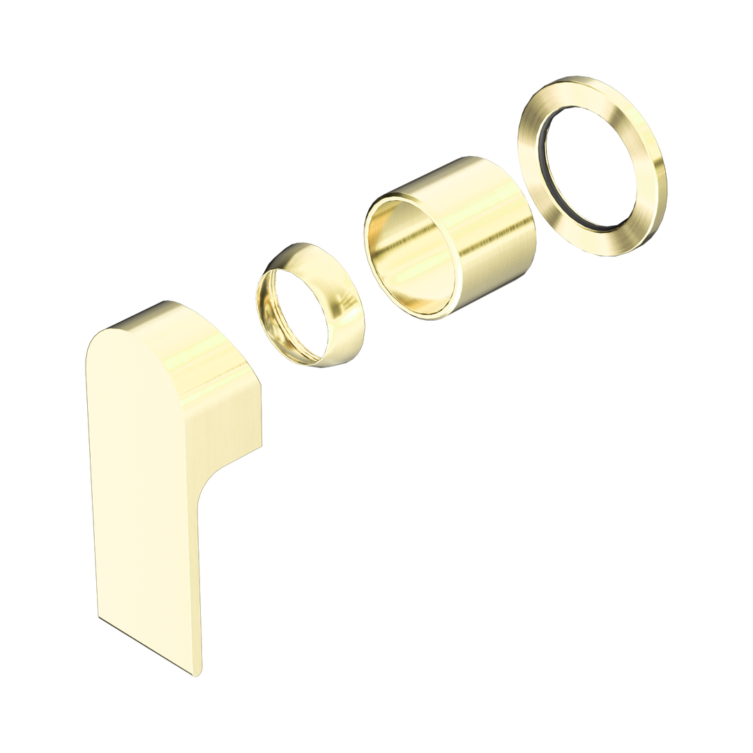 Nero Bianca Shower Mixer 60Mm Plate Trim Kits Only - Brushed Gold