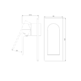 Nero Bianca Shower Mixer Trim Kits Only - Brushed Gold