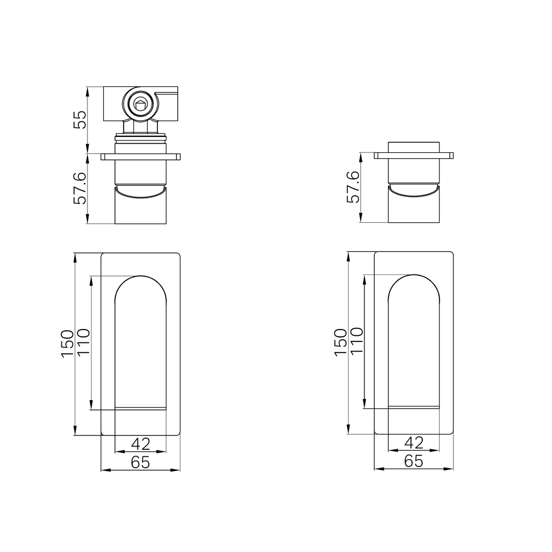 Bianca Shower Nero Mixer - Chrome