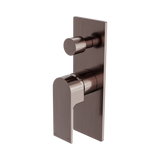 Nero Bianca Shower Mixer With Diverter - Brushed Bronze