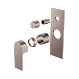 Nero Bianca Shower Mixer With Diverter Trim Kits Only - Brushed Bronze