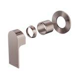 Nero Bianca Shower Mixer 80Mm Plate Trim Kits Only - Brushed Bronze