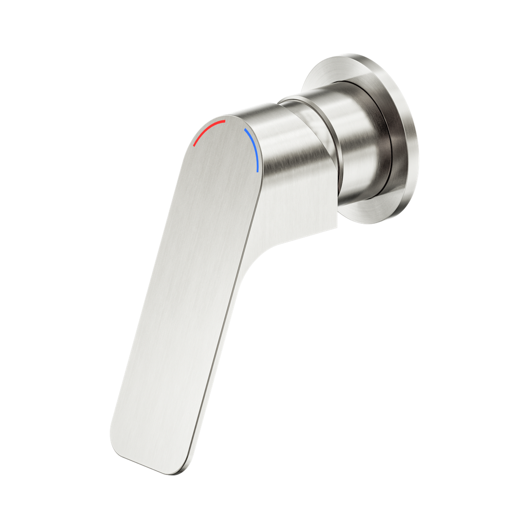 Nero Bianca Care Shower Mixer 60Mm Plate - Brushed Nickel