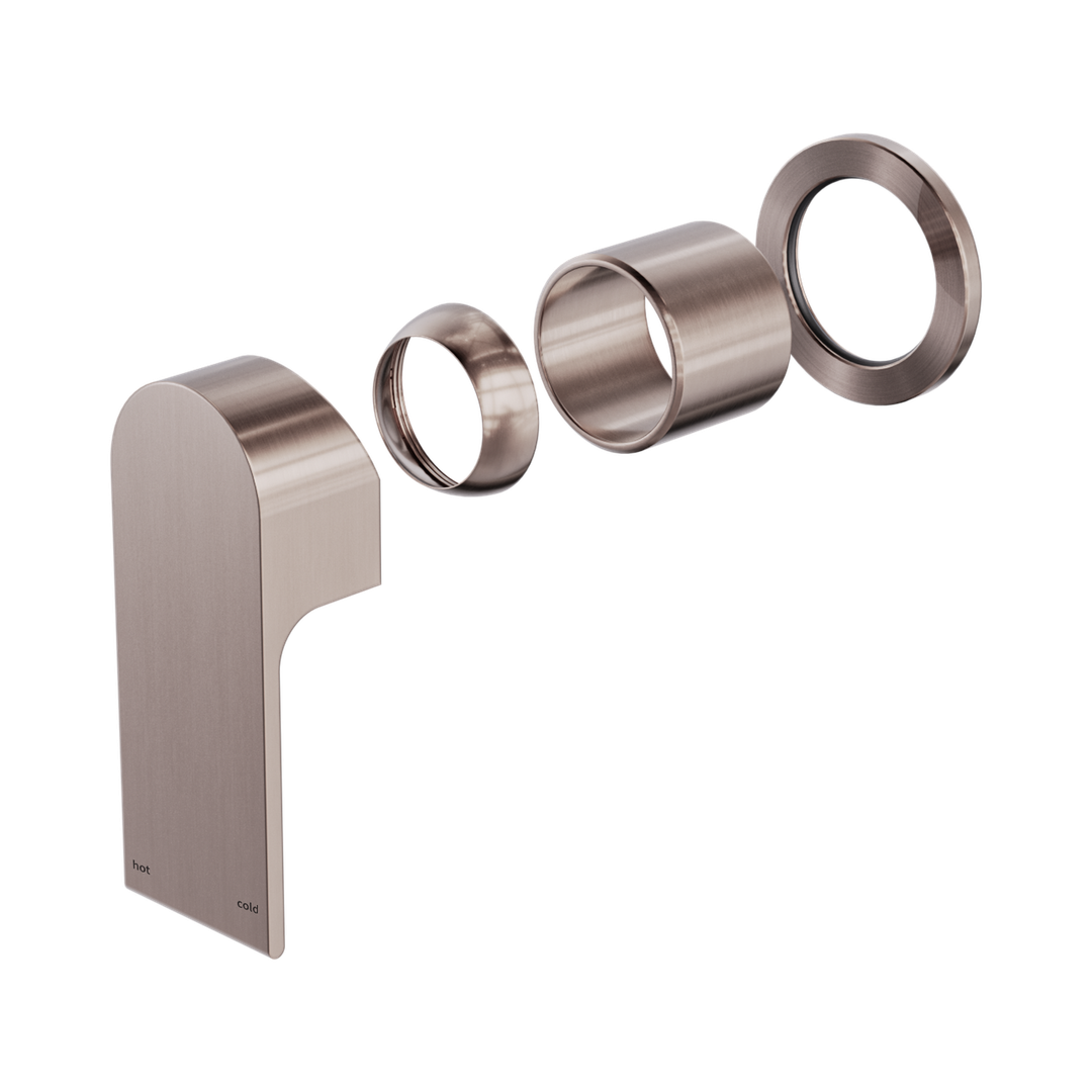 Nero Bianca Shower Mixer 60Mm Plate Trim Kits Only - Brushed Bronze