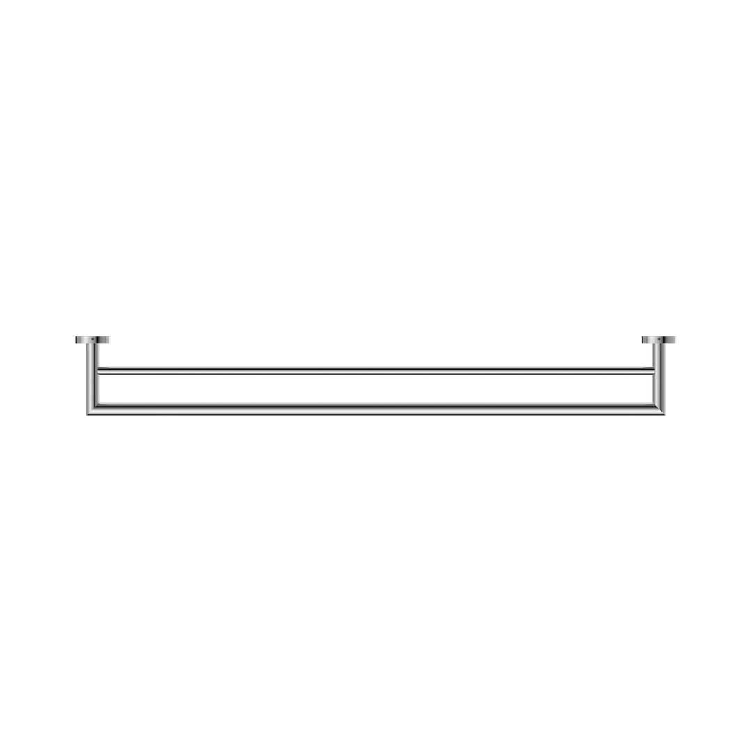 Nero Dolce 900Mm Double Towel Rail - Chrome