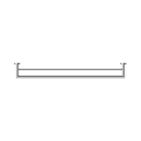 Nero Dolce 900Mm Double Towel Rail - Chrome