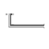 Nero Dolce Hand Towel Rail - Chrome