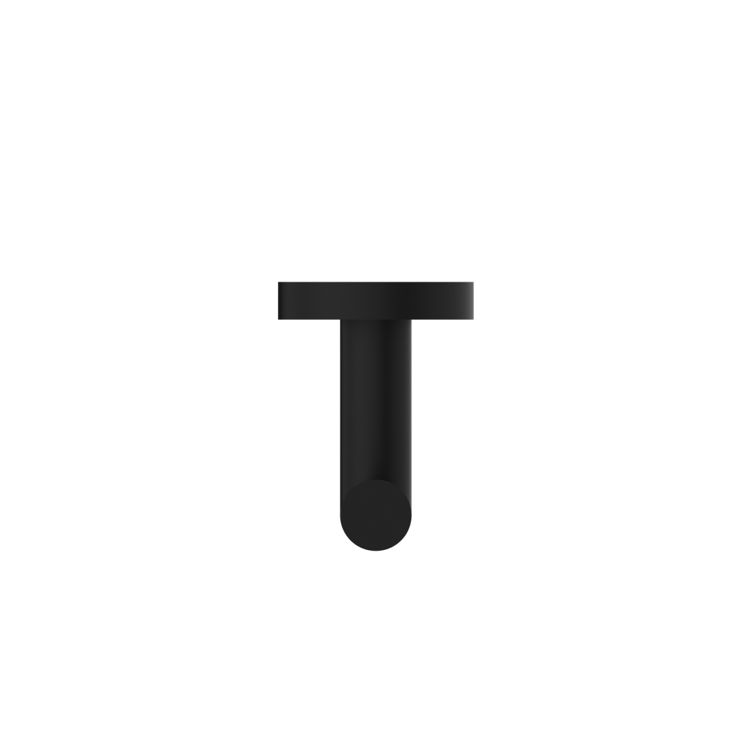 Dolce Nero Robe Hook Shower - Matt Black