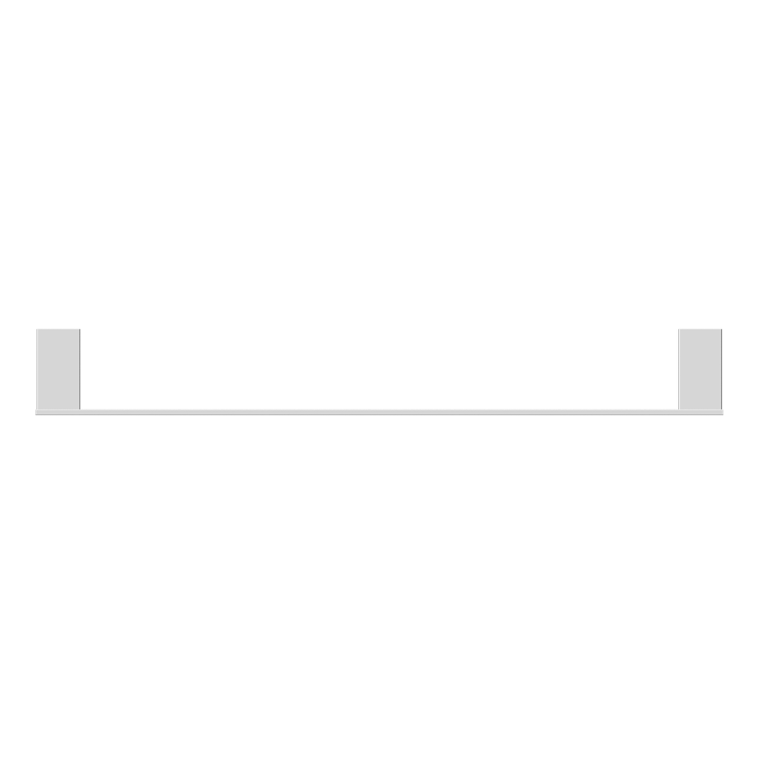 Nero Celia 600Mm Single Towel Rail - Chrome