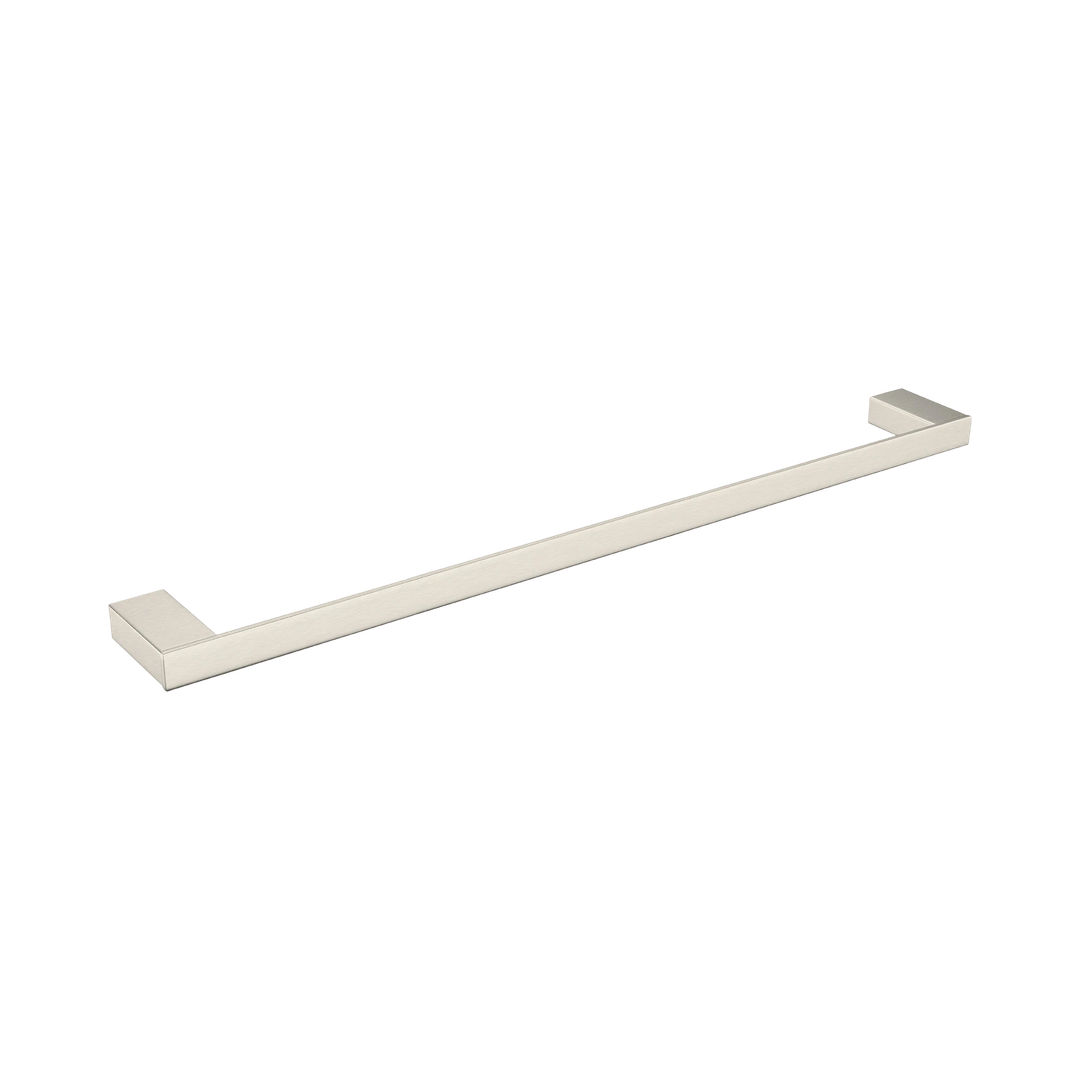 Nero Celia Single Towel Rail 800Mm - Brushed Nickel