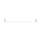 Nero Celia 800Mm Single Towel Rail - Chrome