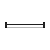 Nero Celia 800Mm Double Towel Rail - Matte Black