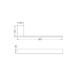 Nero Celia Hand Towel Rail - Matte Black