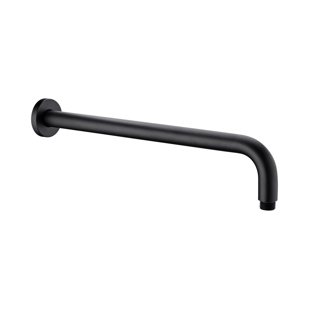 Nero Round Shower Arm 500Mm Length - Matte Black