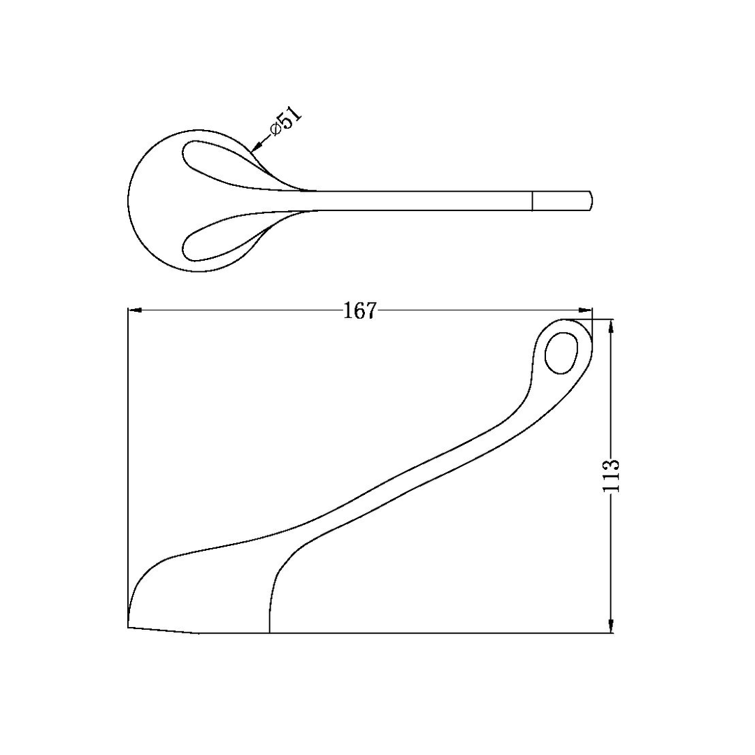 DISABLED LEVER HANDLE 150MM - Chrome (SUITS ZODIAC II MIXER)